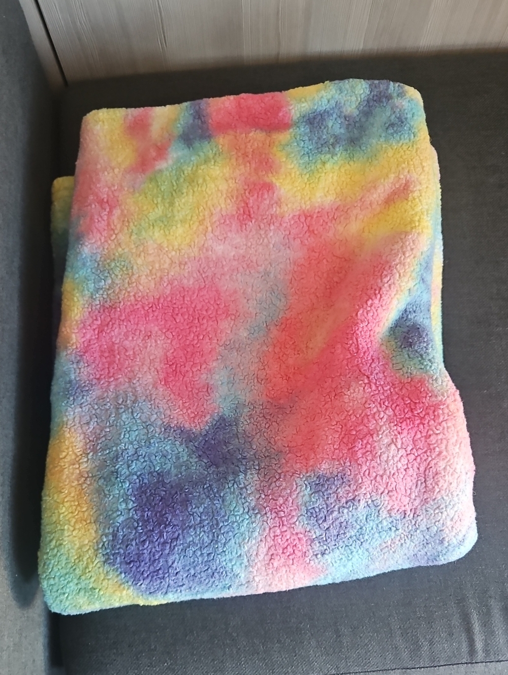 Tie dye fleece throw blanket 60x80 – soft plush cozy lightweight blanket for cou